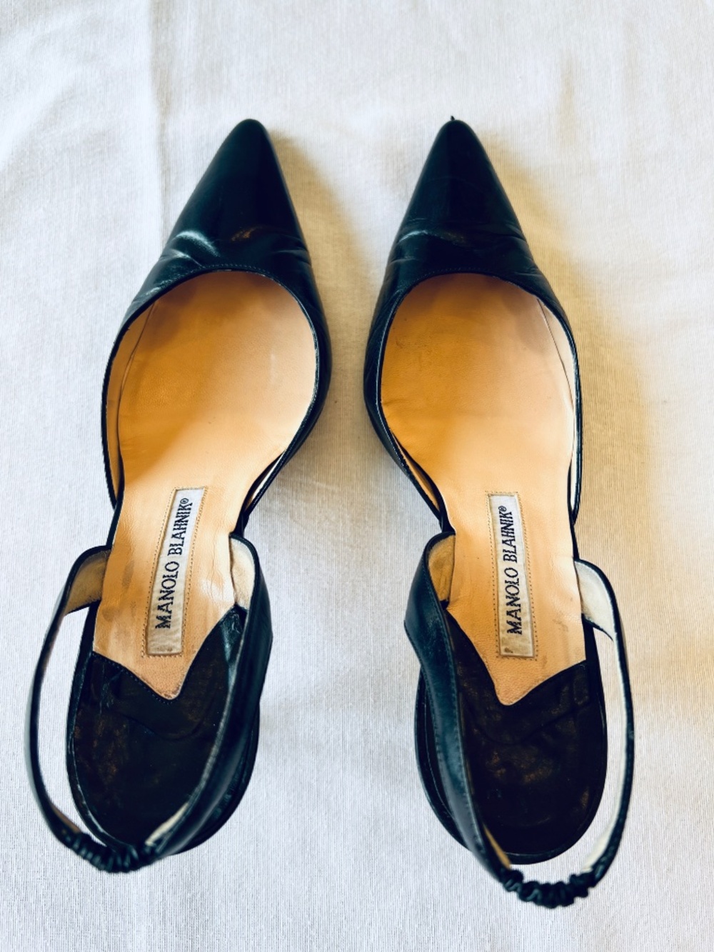 Vintage Manolo Blahnik Carolyne Slingback Heel, Size 39 (9B)